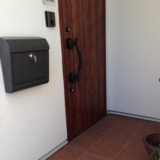 アーチ窓のある家。施工例